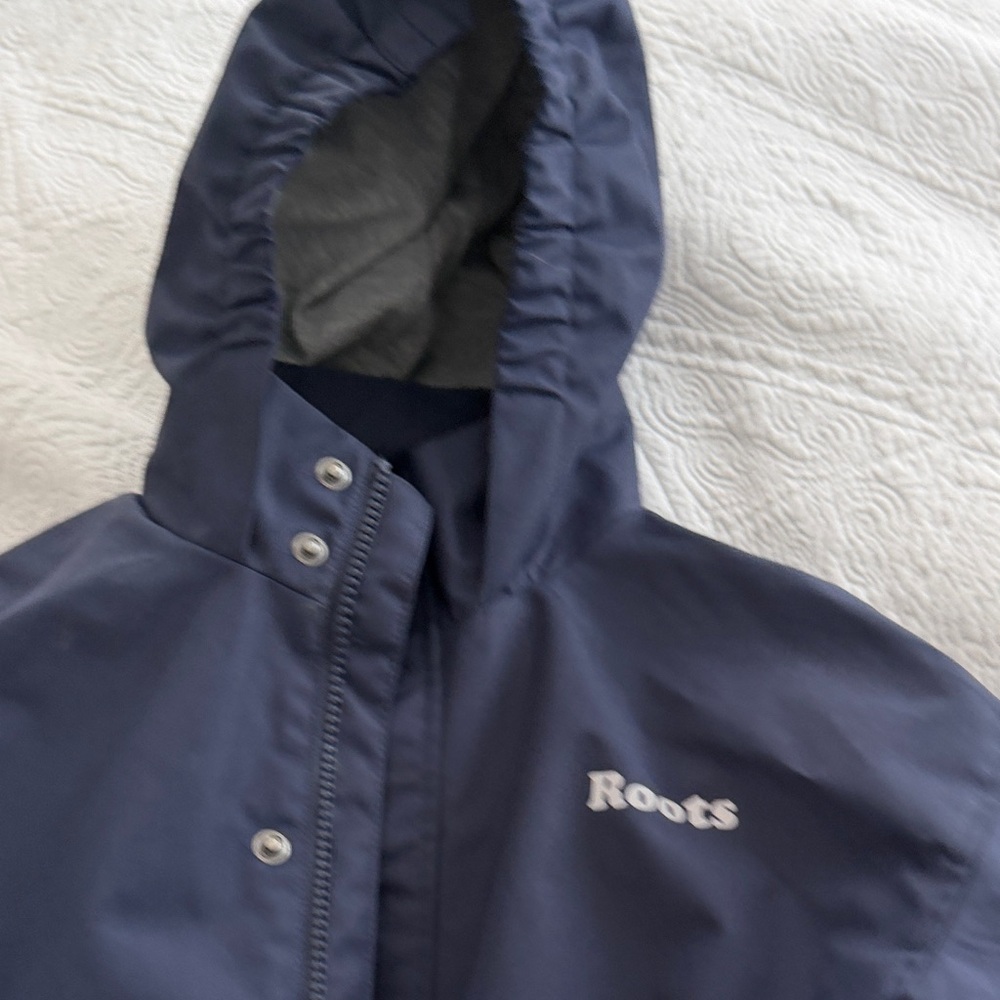 Roots Kids Dark Blue Raincoat